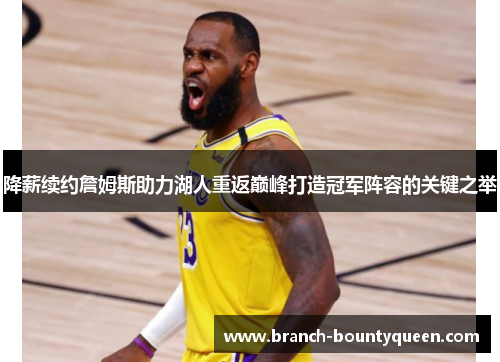 降薪续约詹姆斯助力湖人重返巅峰打造冠军阵容的关键之举 降薪续约詹姆斯助力湖人重返巅峰打造冠军阵容的关键之举